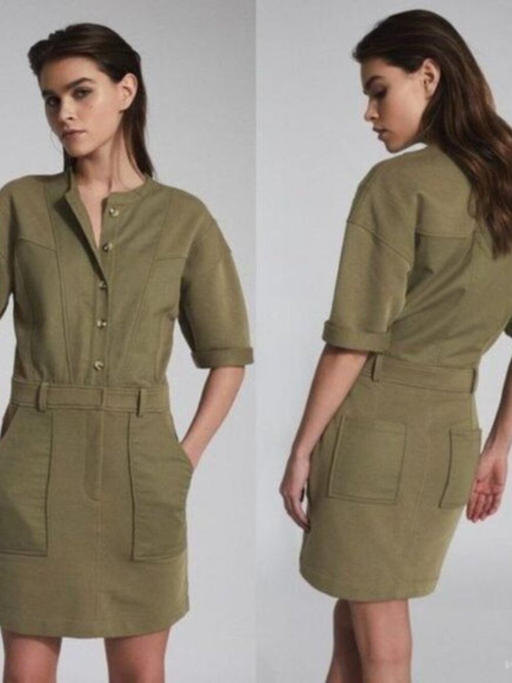 Reiss Emlyn Panel Sweatshirt Dress